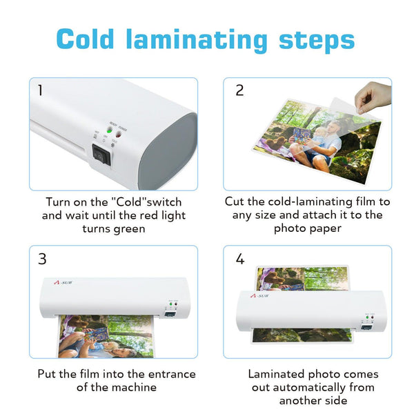 A-SUB Upgraded Thermal Laminator Machine A4 Size Cold & Hot 💥FREE GIFTS included💥 - A-SUB