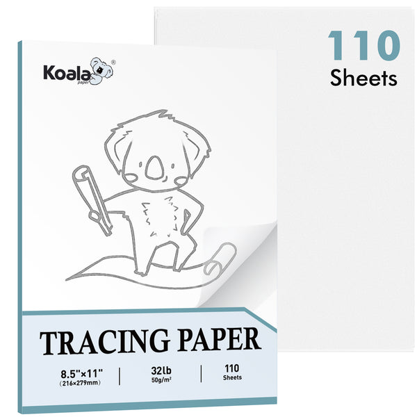 Artist’s Tracing Paper Pad 8.5x11 Inch 100 Sheets 32 LB / 50 GSM