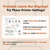 A-SUB 2 inch Waterproof Round Sticker Labels White Glossy for  Inkjet or Laser Printer