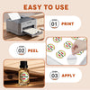 A-SUB 2 inch Waterproof Round Sticker Labels White Glossy for  Inkjet or Laser Printer