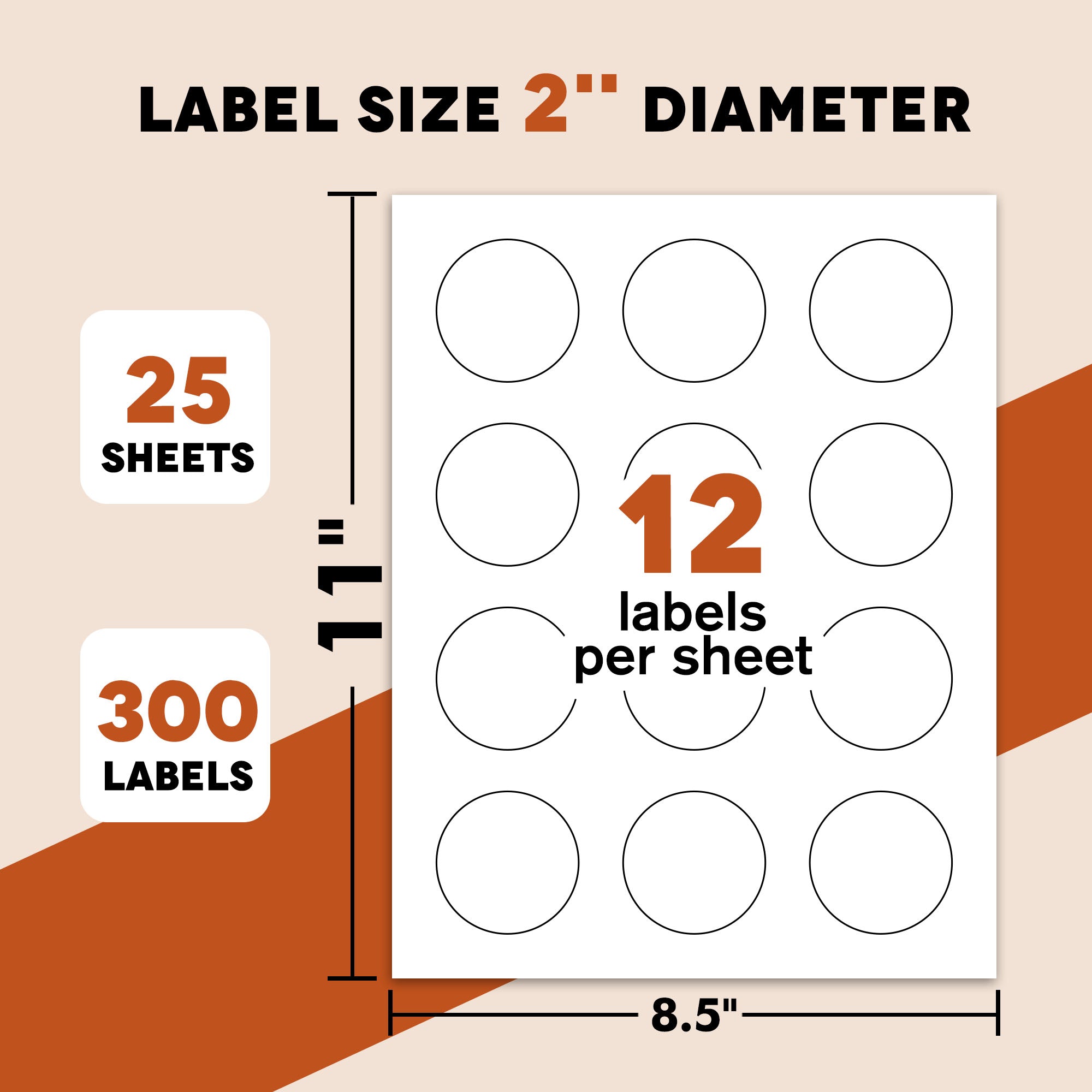 A-SUB 2 inch Round Sticker Labels
