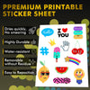 A-SUB Inkjet Self Adhesive Fabric Sticker 8.5"*11" - A-SUB