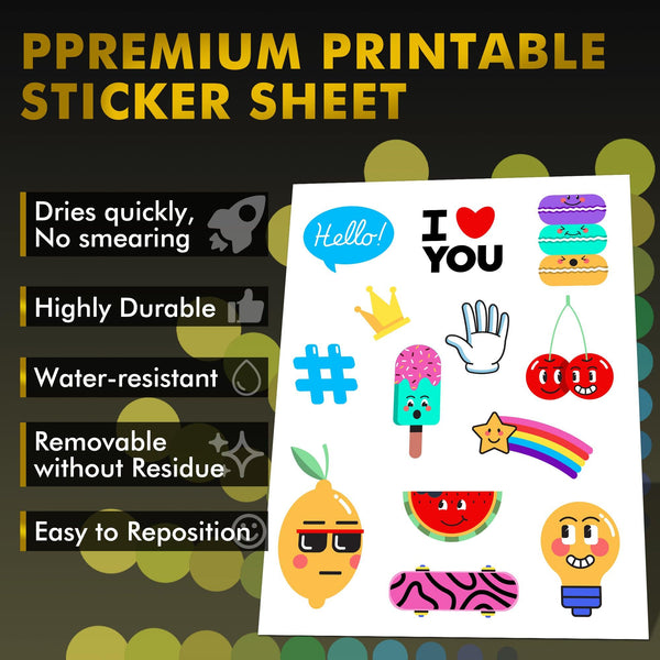 A-SUB Inkjet Self Adhesive Fabric Sticker 8.5"*11" - A-SUB