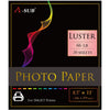 A-SUB Luster Resin-Coated Photo Paper 8.5"x11" 66lb 250gsm for inkjet 50 sheets - A-SUB