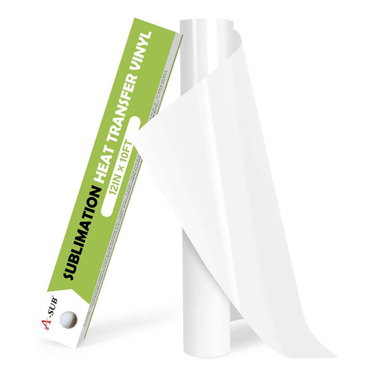 A-SUB Clear Sublimation Vinyl for Cotton Shirts 12"X 10FT - A-SUB