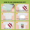 A-SUB Clear Sublimation Vinyl for Cotton Shirts 12"X 10FT - A-SUB