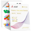 A-SUB Waterproof Matte Vinyl Sticker Paper for Inkjet Printer 200 Sheets - A-SUB