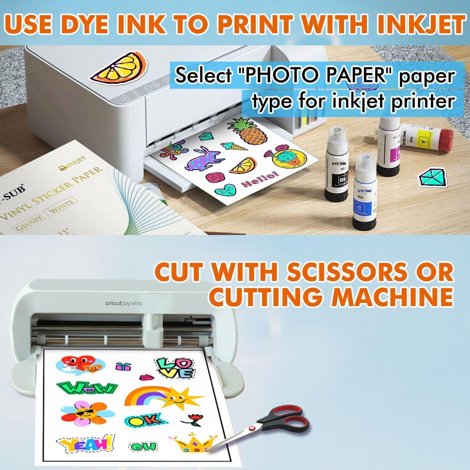 【Bulk Prices】 500 Sheets A-SUB Waterproof White Glossy Vinyl Sticker Paper - A-SUB
