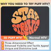 A SUB 3D Puff Heat Transfer Vinyl 8 PCS - 8 Colors Puff Vinyl Sheets 10''x 12" - A-SUB