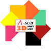 A SUB 3D Puff Heat Transfer Vinyl 8 PCS - 8 Colors Puff Vinyl Sheets 10''x 12" - A-SUB