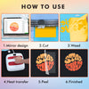 A SUB 3D Puff Heat Transfer Vinyl 8 PCS - 8 Colors Puff Vinyl Sheets 10''x 12" - A-SUB