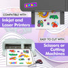 A-SUB Waterproof Matte Vinyl Sticker Paper for Inkjet Printer 200 Sheets - A-SUB