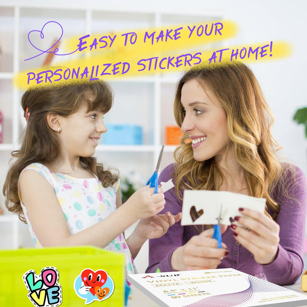 A-SUB Waterproof Matte Vinyl Sticker Paper for Inkjet Printer 200 Sheets - A-SUB
