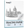 Artist’s Tracing Paper Pad 8.5x11 Inch 100 Sheets 38 LB / 60 GSM