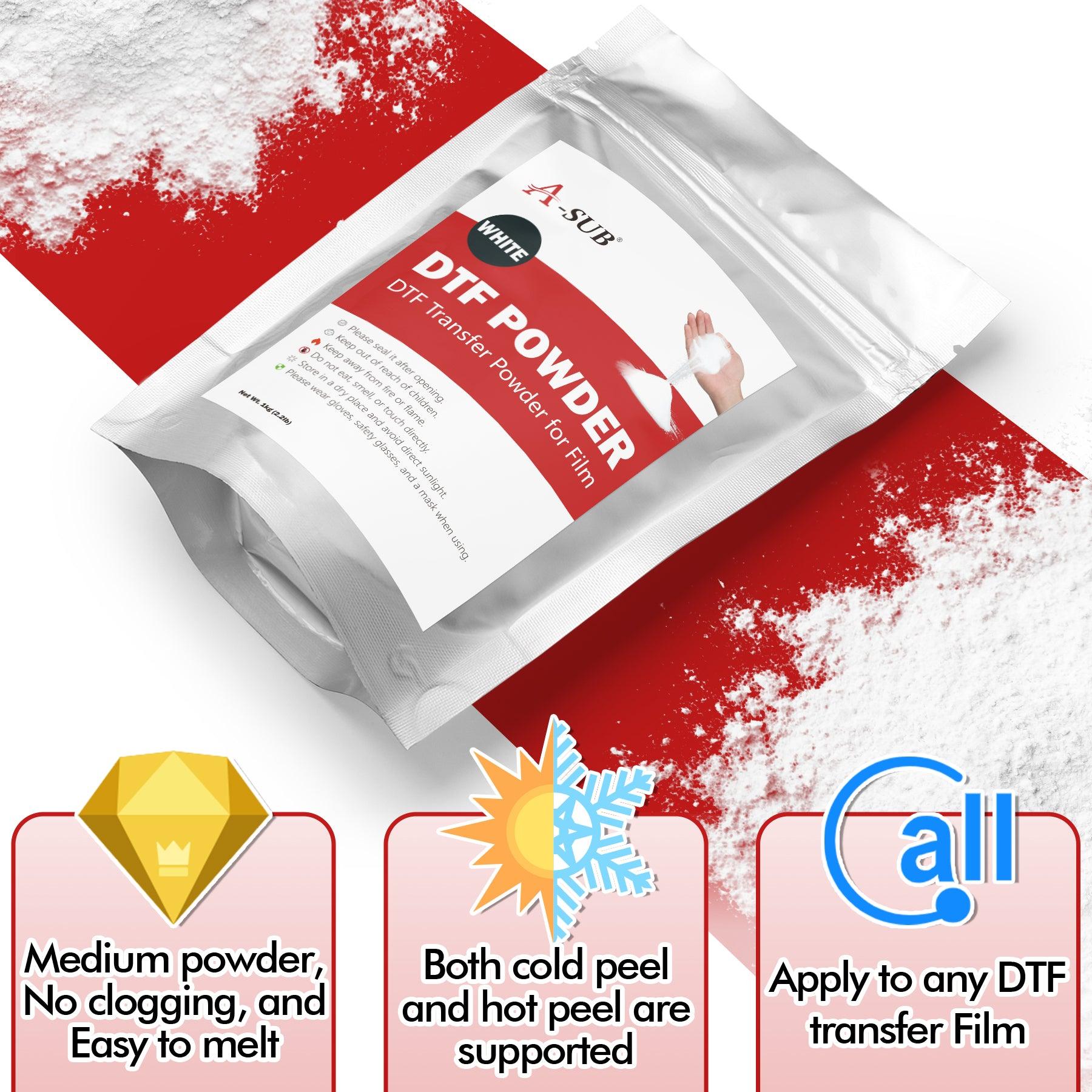 A-SUB DTF Fine-Medium DTF Powder Adhesive 2.2lbs (White) - A-SUB