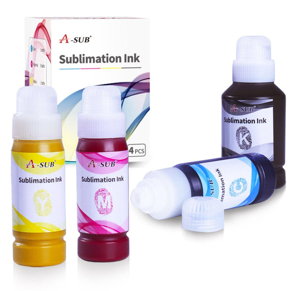 A-SUB Sublimation Ink for Epson EcoTank (Autofill/ICC-Free/Anti-UV)