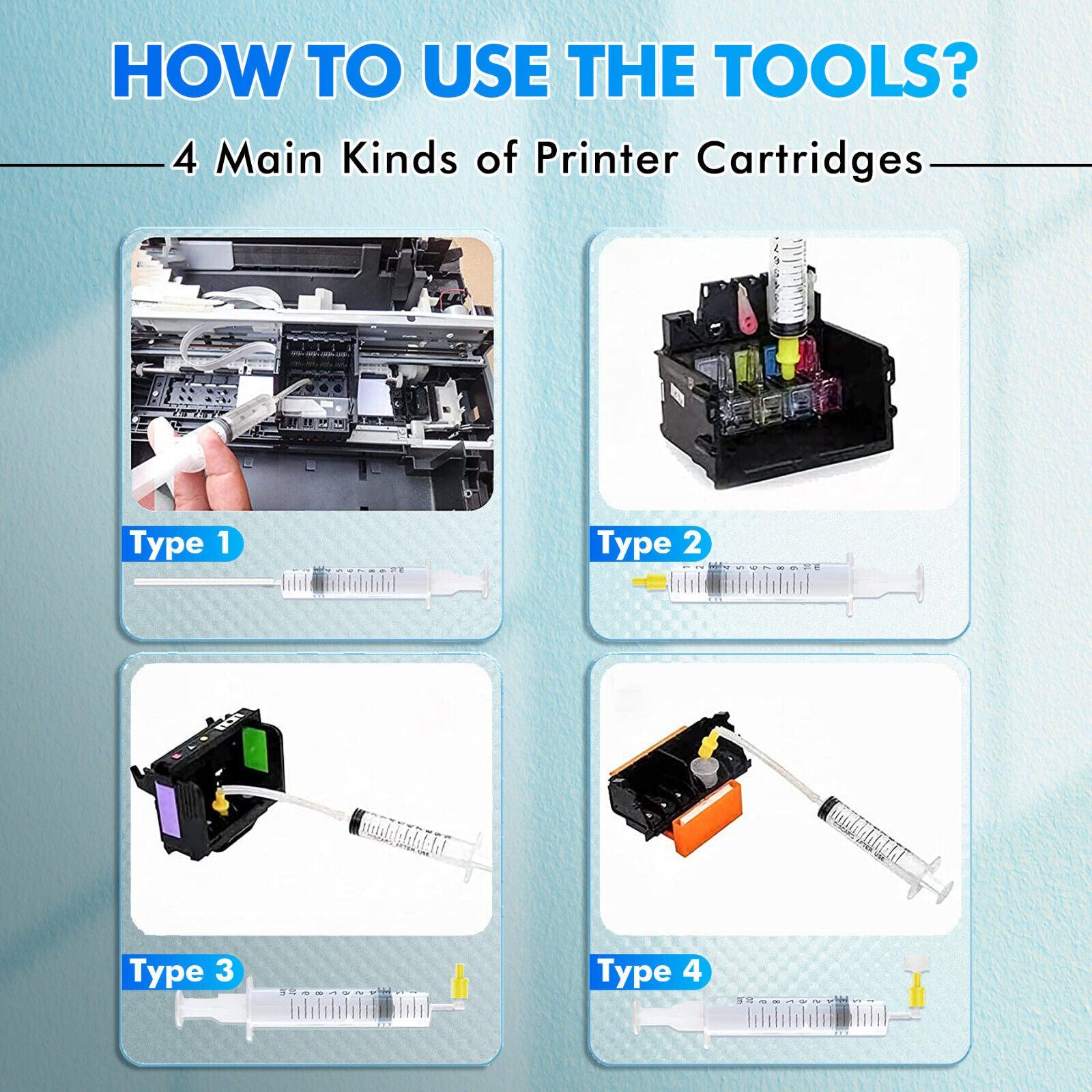Any Printer Cleaning Kit 240ML Unlock Print Head Nozzle Cleaner Solution - A-SUB