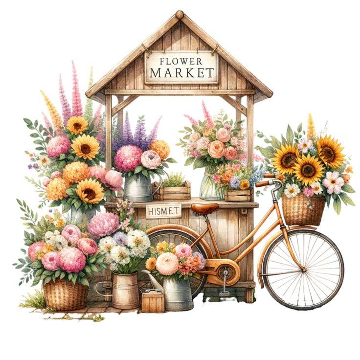 Flower Market PNG - A-SUB