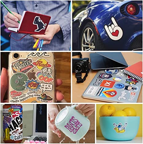 Waterproof  Glossy Vinyl Sticker Paper for Laser Printer 10 Sheets