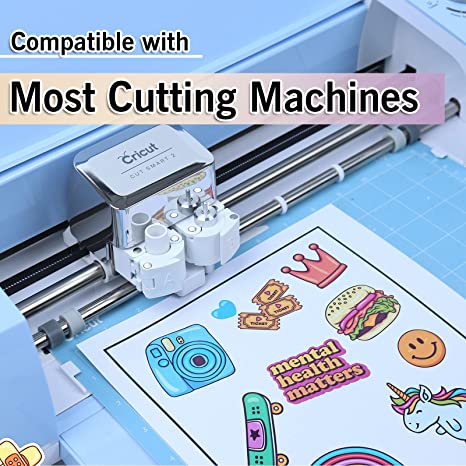 Waterproof  Glossy Vinyl Sticker Paper for Laser Printer 10 Sheets