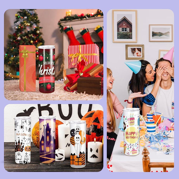A-SUB 20 OZ Sublimation Tumbler Gift Set with Straw and Lid - A-SUB