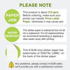 【Bulk Prices】 500 Sheets A-SUB Waterproof White Glossy Vinyl Sticker Paper - A-SUB
