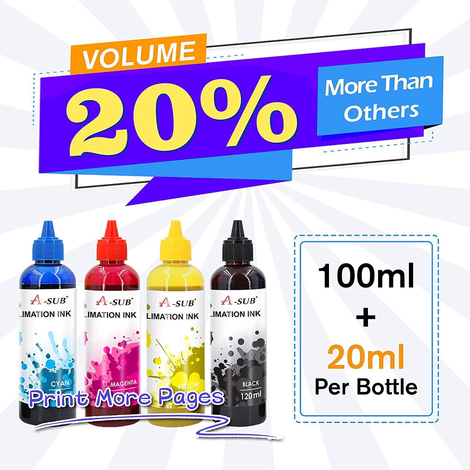 【Bulk Prices】4800ML Sublimation Ink for Epson Inkjet Printer - A-SUB