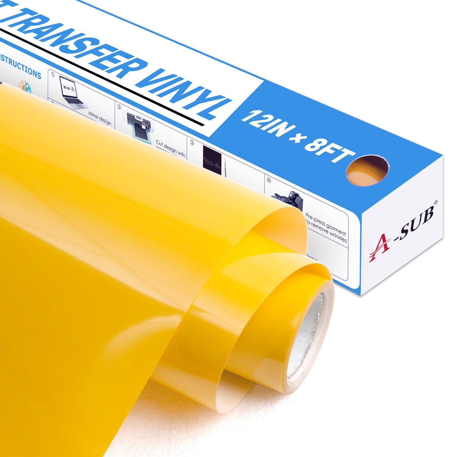 A-SUB Basic Color Heat Transfer Vinyl Roll 12