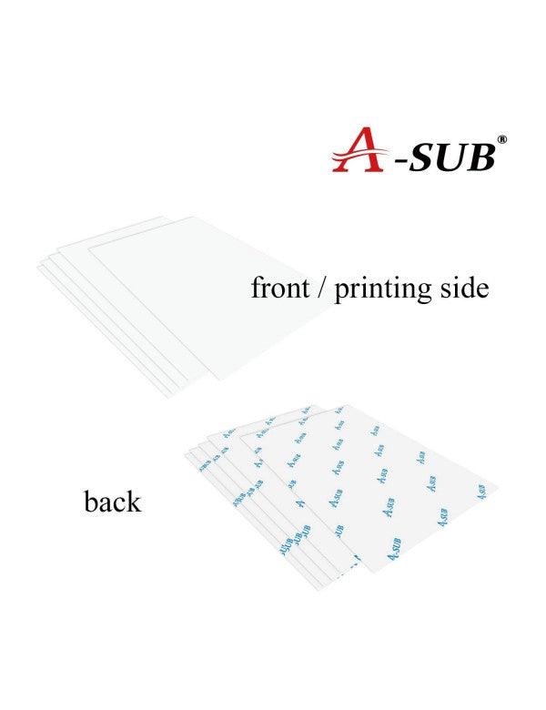 A-SUB 8.5''x11'' Dark Fabric Transfer Paper 20 Sheets - A-SUB