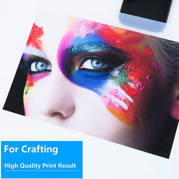 A-SUB 100 Sheets Waterproof Inkjet Milky Transparency Positive Film 8.5x11 Inch for Screen Printing - A-SUB