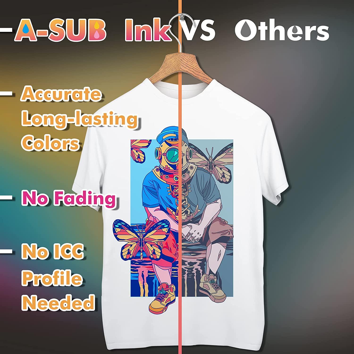 A-SUB Sublimation Ink for Epson EcoTank (Autofill/ICC-Free/Anti-UV) - A-SUB
