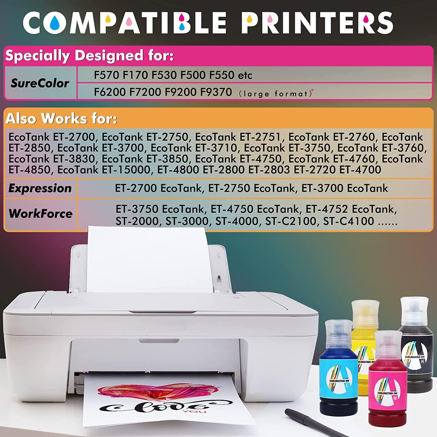 A-SUB Sublimation Ink for Epson EcoTank (Autofill/ICC-Free/Anti-UV) - A-SUB