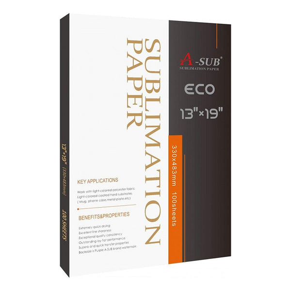 A-SUB Sublimation Paper ECO 13x19 Inches 100 sheets - A-SUB