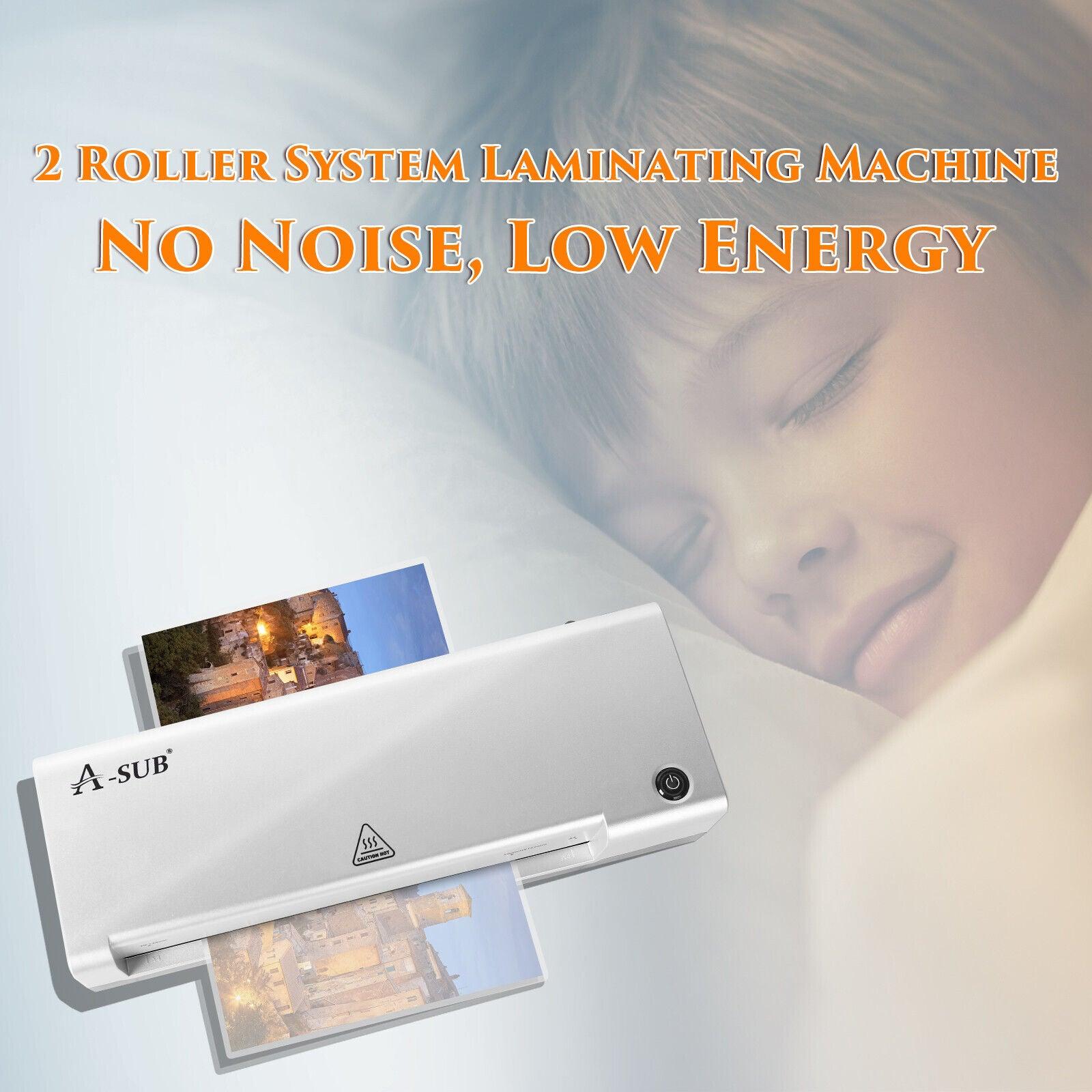 A-SUB Thermal Laminator Machine 9 inch w/ 20 Laminating Pouch Corner Rounder A4 - A-SUB