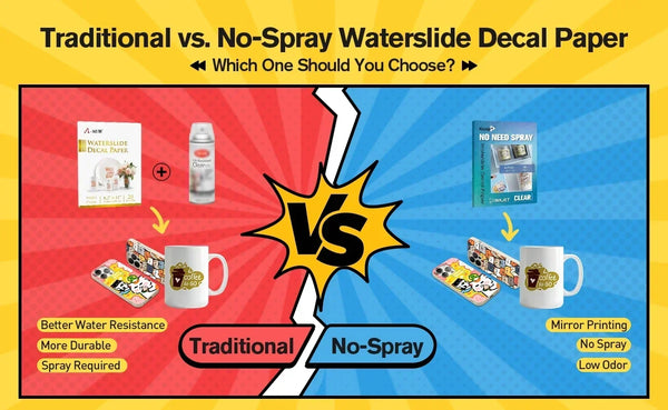 Traditional vs. No-Spray Waterslide Decal Paper: Which One Should You Choose?