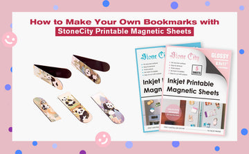 How to Make Your Own Bookmarks with StoneCity Printable Magnetic Sheets(Free Template + Video Tutorial!)