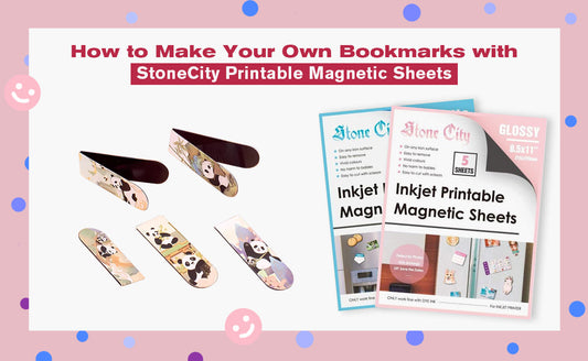 How to Make Your Own Bookmarks with StoneCity Printable Magnetic Sheets(Free Template + Video Tutorial!)