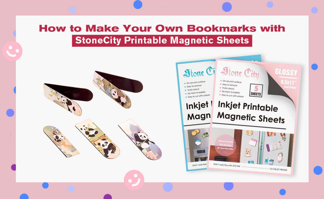 How to Make Your Own Bookmarks with StoneCity Printable Magnetic Sheets(Free Template + Video Tutorial!)
