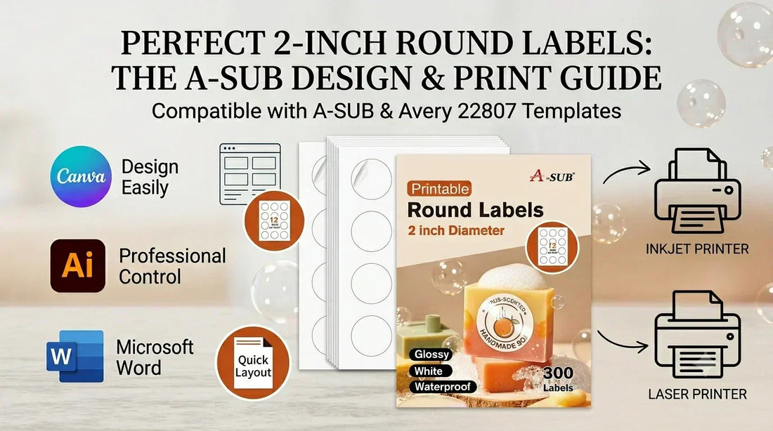 The Ultimate Guide to Designing &amp; Printing A-SUB 2" Round Labels