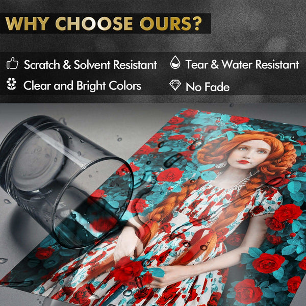 A-SUB Chrome Sublimation Receptive PET Film (8.5 x 11", 5 Sheets)