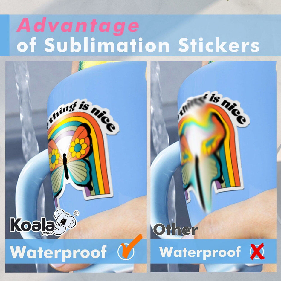Waterproof Sublimation Sticker Paper - 25 Glossy Sheets