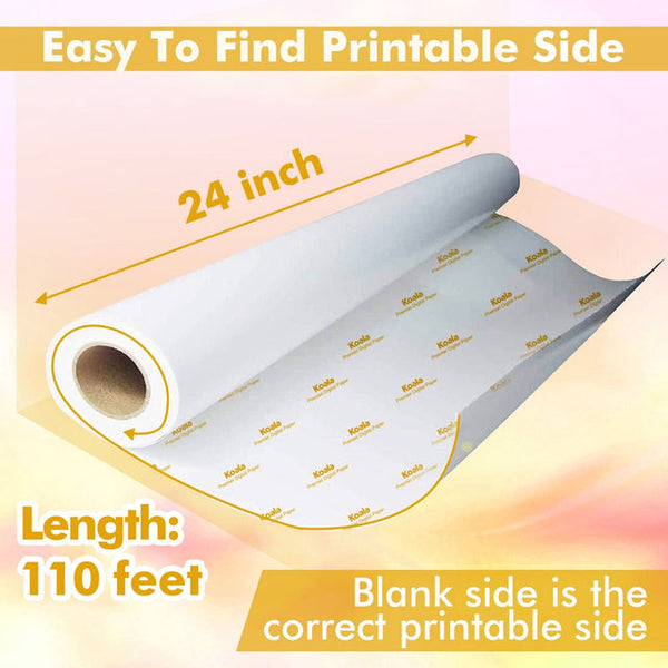A-SUB 24"x110“ Sublimation Paper  105gsm, Roll Size