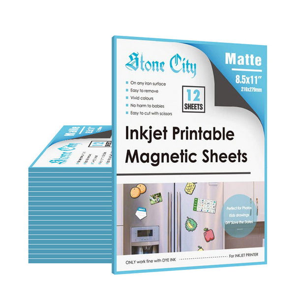  240 Sheets  Stone City  Matte Printable Magnetic Sheets 12mil Thick for Inkjet Printers 8.5x 11 Inches