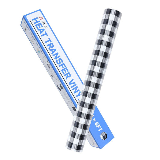 A-SUB Plaid Pattern Heat Transfer Vinyl 12"*8ft - A-SUB