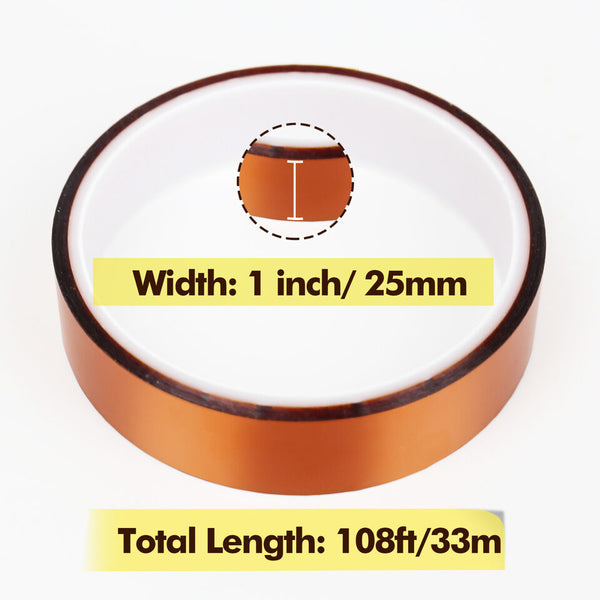 A-SUB Heat Resistant Tape 25mm x 108FT