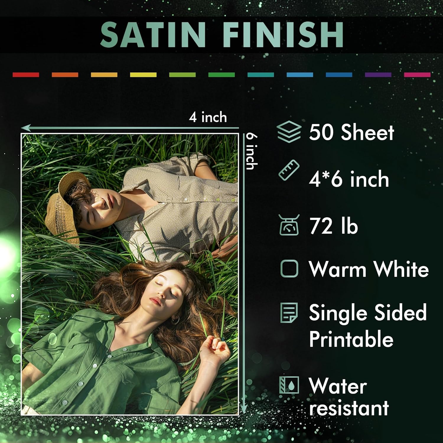 A-SUB Resin Coated Satin Photo Paper 260gsm 72lb, 4