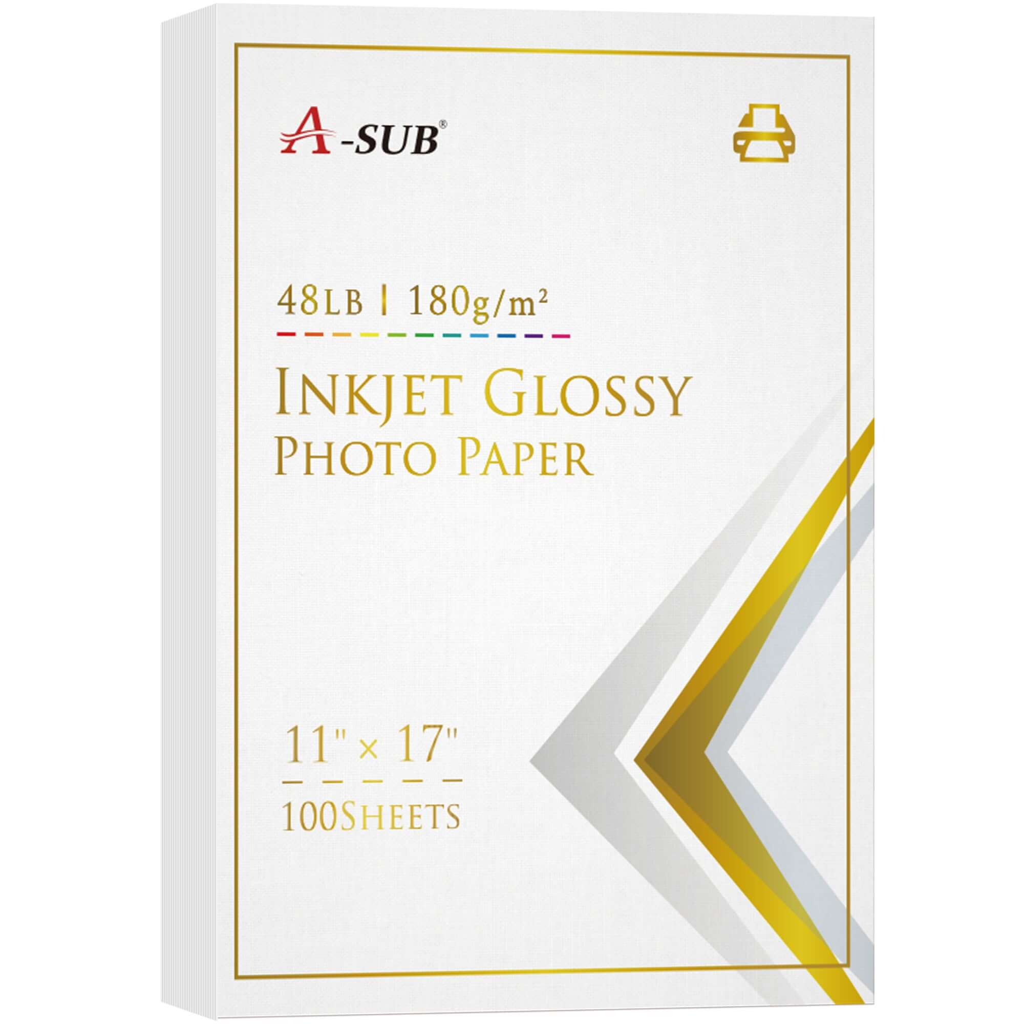A-SUB Glossy Cast Coated Photo Paper - 11x17, 48lb