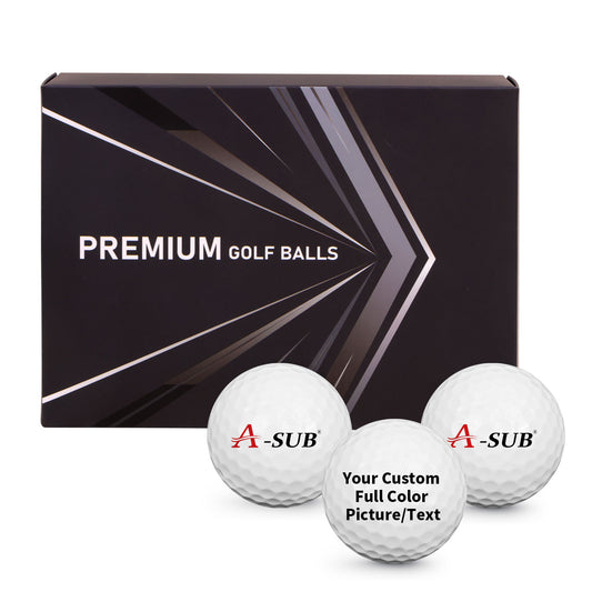 A-SUB 3-Piece Golf Ball for UV Printer with Gift Box 16pcs