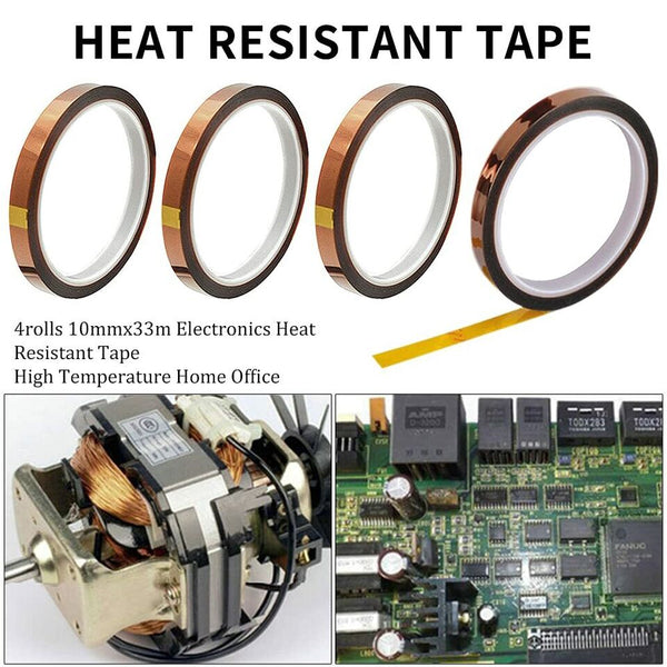 2 Rolls 10mm x 33M 108ft Heat Tape,Heat Resistant 2rolls