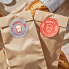A-SUB 2 inch Round Sticker Labels White Glossy for Inkjet or Laser Printer